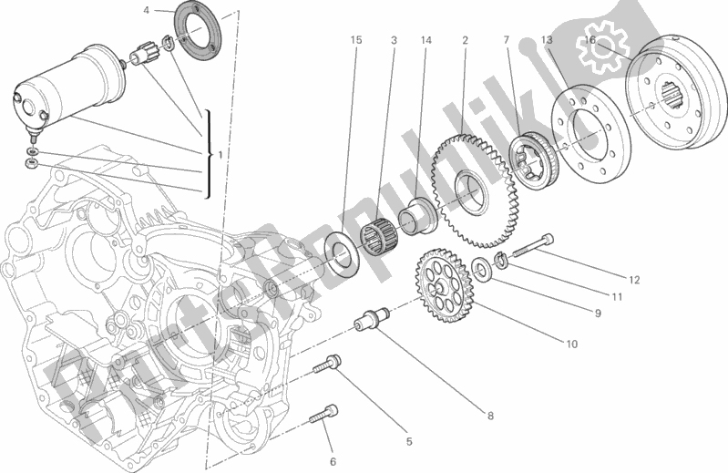 Alle onderdelen voor de Start De Motor van de Ducati Monster 696 ABS 2013